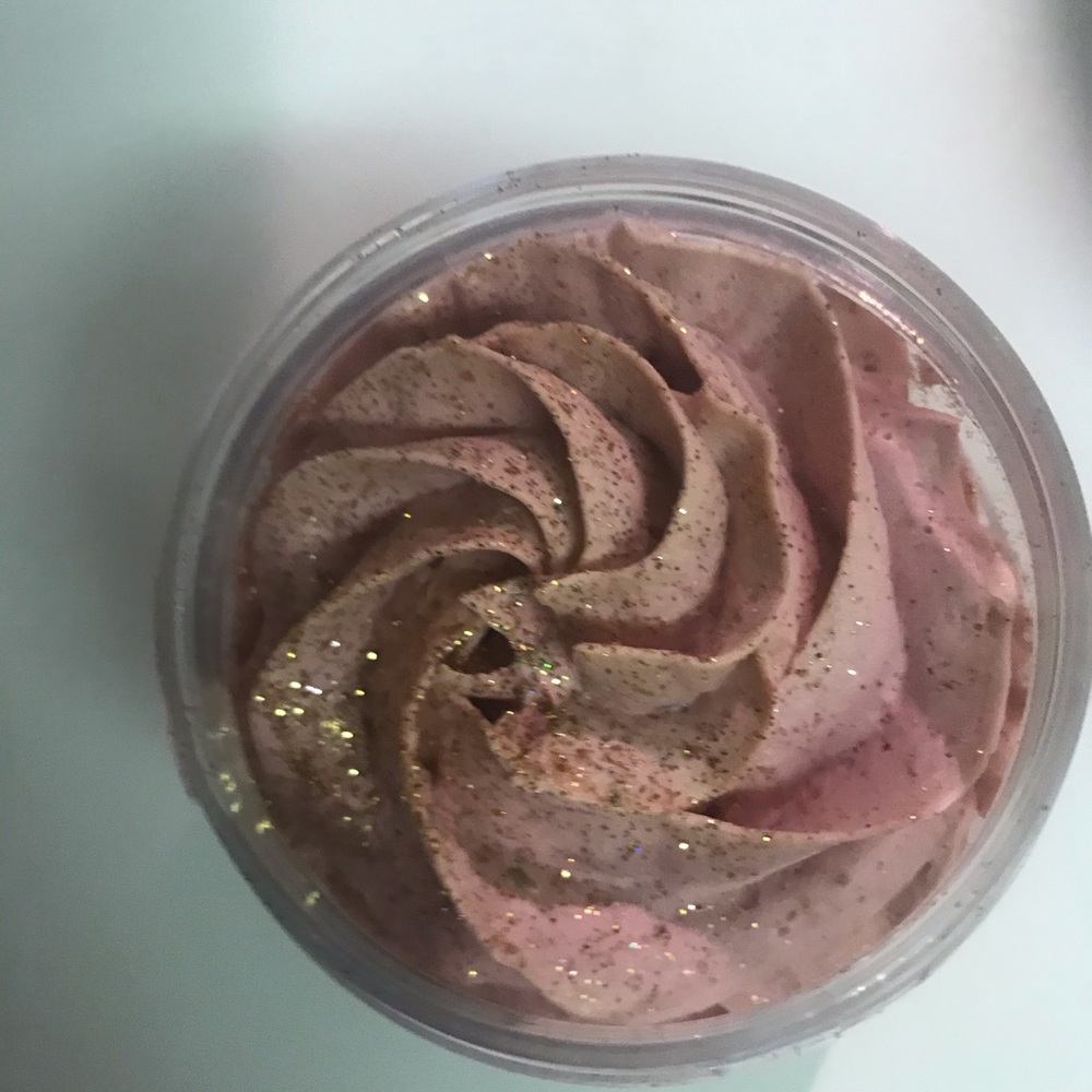 Rose Gold Shimmer Lavender Body Butter 6oz
